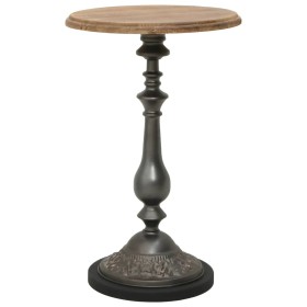 Mesa auxiliar de madera de abeto maciza marrón 40x64 cm de , Mesas auxiliares - Ref: Foro24-246125, Precio: 67,53 €, Descuent...