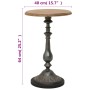 Mesa auxiliar de madera de abeto maciza marrón 40x64 cm de , Mesas auxiliares - Ref: Foro24-246125, Precio: 73,00 €, Descuent...