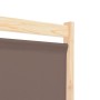 Divider screen with 5 brown fabric panels 200x170x4 cm by , Room dividers - Ref: Foro24-248181, Price: 85,66 €, Discount: %