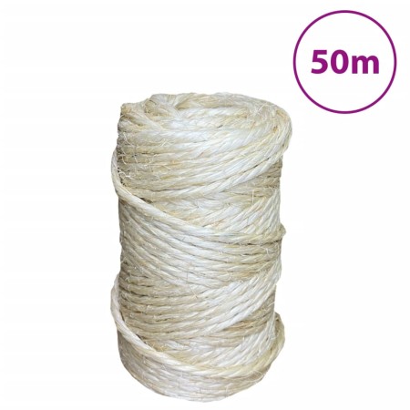 Cuerda 100% sisal 4 mm 50 m de , Sogas y cuerdas metálicas - Ref: Foro24-155008, Precio: 13,85 €, Descuento: %