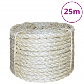 Cuerda 100% sisal 8 mm 25 m de , Sogas y cuerdas metálicas - Ref: Foro24-155017, Precio: 22,99 €, Descuento: %