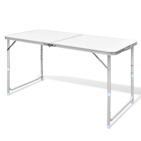 Adjustable folding camping table 120x60 cm by vidaXL, camping furniture - Ref: Foro24-41325, Price: 54,03 €, Discount: %