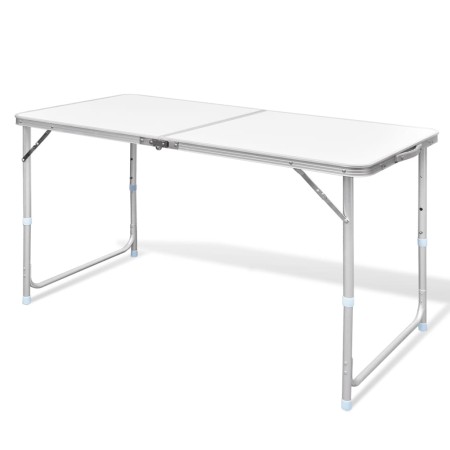 Adjustable folding camping table 120x60 cm by vidaXL, camping furniture - Ref: Foro24-41325, Price: 53,89 €, Discount: %