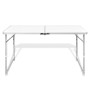 Adjustable folding camping table 120x60 cm by vidaXL, camping furniture - Ref: Foro24-41325, Price: 53,89 €, Discount: %