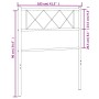 Kopfteil aus schwarzem Metall, 100 cm von , Kopf- und Fußteile - Ref: Foro24-372306, Preis: 23,99 €, Rabatt: %