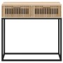 Mesa consola hierro y madera contrachapada 80x30x75 cm de , Mesas auxiliares - Ref: Foro24-352105, Precio: 83,87 €, Descuento: %