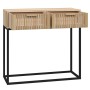 Mesa consola hierro y madera contrachapada 80x30x75 cm de , Mesas auxiliares - Ref: Foro24-352105, Precio: 83,87 €, Descuento: %