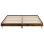 Smoked oak engineered wood bed frame 160x200cm by , Beds and slatted bases - Ref: Foro24-832026, Price: 124,18 €, Discount: %