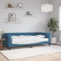 Sofá cama con colchón terciopelo azul 100x200 cm de , Camas y somieres - Ref: Foro24-3197753, Precio: 343,56 €, Descuento: %