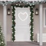 White polystyrene Christmas ball wreath 175 cm by , Festive decorations - Ref: Foro24-356137, Price: 26,21 €, Discount: %