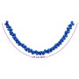 Blue polystyrene Christmas ball wreath 175 cm by , Festive decorations - Ref: Foro24-356140, Price: 29,99 €, Discount: %