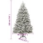 Artificial Christmas tree with hinges and flocked snow 180 cm by , Christmas trees - Ref: Foro24-357793, Price: 101,74 €, Dis...