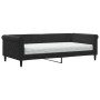 Sofá cama con colchón terciopelo negro 100x200 cm de , Camas y somieres - Ref: Foro24-3197758, Precio: 387,72 €, Descuento: %