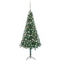 Árbol de Navidad artificial de esquina LED y bolas verde 120 cm de , Arboles de navidad - Ref: Foro24-3077952, Precio: 48,65 ...