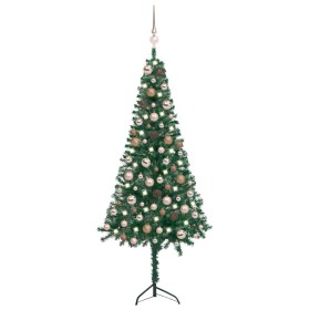 Künstlicher Weihnachtsbaum mit LED-Ecke und grünen Kugeln 120 cm von , Weihnachtsbäume - Ref: Foro24-3077952, Preis: 48,99 €,...