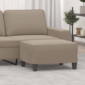 Taupe gray microfiber fabric footrest 70x55x41 cm by , Ottomans - Ref: Foro24-349361, Price: 69,99 €, Discount: %