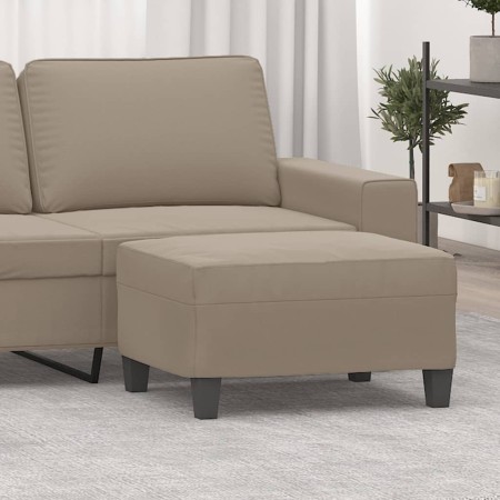 Taupe gray microfiber fabric footrest 70x55x41 cm by , Ottomans - Ref: Foro24-349361, Price: 70,42 €, Discount: %