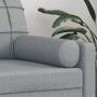 Decorative cushions 2 pcs light gray fabric Ø15x50 cm by , Cushions - Ref: Foro24-349501, Price: 30,12 €, Discount: %