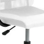 Silla de oficina altura ajustable tela malla y cuero PE blanco de , Sillas de oficina - Ref: Foro24-353025, Precio: 70,77 €, ...