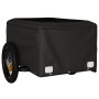 Schwarz-orangefarbener Fahrradanhänger aus Eisen, 30 kg von , Fahrradanhänger - Ref: Foro24-94075, Preis: 73,65 €, Rabatt: %