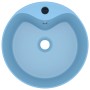 Lavabo lujo con rebosadero cerámica azul claro mate 36x13 cm de , Lavabos - Ref: Foro24-147033, Precio: 63,77 €, Descuento: %