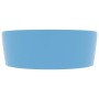 Luxury washbasin with matte light blue ceramic overflow 36x13 cm by , Sinks - Ref: Foro24-147033, Price: 63,77 €, Discount: %