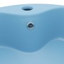 Lavabo lujo con rebosadero cerámica azul claro mate 36x13 cm de , Lavabos - Ref: Foro24-147033, Precio: 63,77 €, Descuento: %