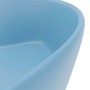 Lavabo lujo con rebosadero cerámica azul claro mate 36x13 cm de , Lavabos - Ref: Foro24-147033, Precio: 63,77 €, Descuento: %