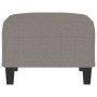 Reposapiés de tela gris taupe 70x55x41 cm de , Otomanas - Ref: Foro24-349354, Precio: 67,17 €, Descuento: %