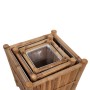 Jardineras con forro de nailon 3 unidades bambú de vidaXL, Maceteros y jardineras - Ref: Foro24-41507, Precio: 75,44 €, Descu...