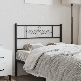 Black metal headboard 75 cm by , Headboards and footboards - Ref: Foro24-355293, Price: 23,99 €, Discount: %