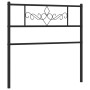 Cabecero de metal negro 75 cm de , Cabeceros y pies de cama - Ref: Foro24-355293, Precio: 23,99 €, Descuento: %