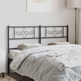 Cabecero de metal negro 120 cm de , Cabeceros y pies de cama - Ref: Foro24-355298, Precio: 32,99 €, Descuento: %