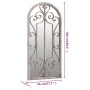 Sand-colored iron garden mirror for outdoor use 100x45 cm by , Mirrors - Ref: Foro24-318373, Price: 135,14 €, Discount: %