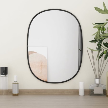 Black wall mirror 40x30 cm by , Mirrors - Ref: Foro24-348222, Price: 27,88 €, Discount: %