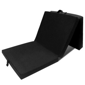 Colchón de espuma plegable 190 x 70 x 9 cm negro de vidaXL, Colchones - Ref: Foro24-241602, Precio: 139,55 €, Descuento: %