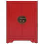 Mesita de noche madera de Paulownia rojo 38x28x52 cm de vidaXL, Mesitas de noche - Ref: Foro24-284074, Precio: 81,31 €, Descu...