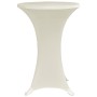 Elastic tablecloth for high table 4 units cream color Ø70 cm by , Covers - Ref: Foro24-279075, Price: 42,31 €, Discount: %