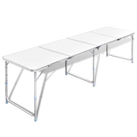 Klappbarer Aluminium-Campingtisch mit 240 x 60 cm von vidaXL, Campingmöbel - Ref: Foro24-41327, Preis: 107,06 €, Rabatt: %