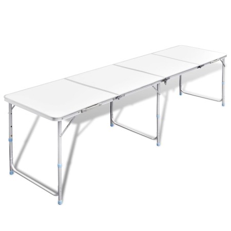 Folding aluminum camping table with 240 x 60 cm by vidaXL, camping furniture - Ref: Foro24-41327, Price: 106,99 €, Discount: %