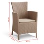 Allibert Garden dining chair 2 pcs Iowa cappuccino 215519 by , Garden chairs - Ref: Foro24-3082792, Price: 175,89 €, Discount: %