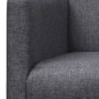 Bank mit gepolstertem Kissen Gummiholz dunkelgrauer Stoff von vidaXL, Sofas - Ref: Foro24-241664, Preis: 256,94 €, Rabatt: %