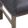 Bank with padded cushion, rubber wood, dark gray fabric by vidaXL, Sofas - Ref: Foro24-241664, Price: 256,94 €, Discount: %