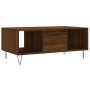 Mesa de centro madera contrachapada marrón roble 90x50x36,5 cm de , Mesas de centro - Ref: Foro24-830595, Precio: 59,77 €, De...