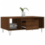 Mesa de centro madera contrachapada marrón roble 90x50x36,5 cm de , Mesas de centro - Ref: Foro24-830595, Precio: 59,77 €, De...