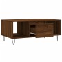 Mesa de centro madera contrachapada marrón roble 90x50x36,5 cm de , Mesas de centro - Ref: Foro24-830595, Precio: 59,77 €, De...