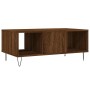 Mesa de centro madera contrachapada marrón roble 90x50x36,5 cm de , Mesas de centro - Ref: Foro24-830595, Precio: 59,77 €, De...