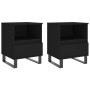 Mesitas de noche 2 uds madera de ingeniería negro 40x35x50 cm de , Mesitas de noche - Ref: Foro24-830639, Precio: 82,57 €, De...