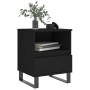 Mesitas de noche 2 uds madera de ingeniería negro 40x35x50 cm de , Mesitas de noche - Ref: Foro24-830639, Precio: 82,57 €, De...