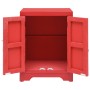 Mesita de noche madera de Paulownia rojo 38x28x52 cm de vidaXL, Mesitas de noche - Ref: Foro24-284074, Precio: 81,31 €, Descu...